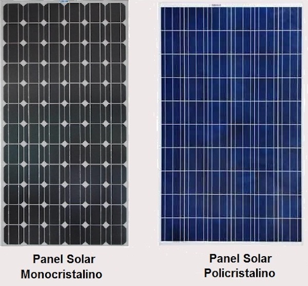 tipos de paneles solares que existen
