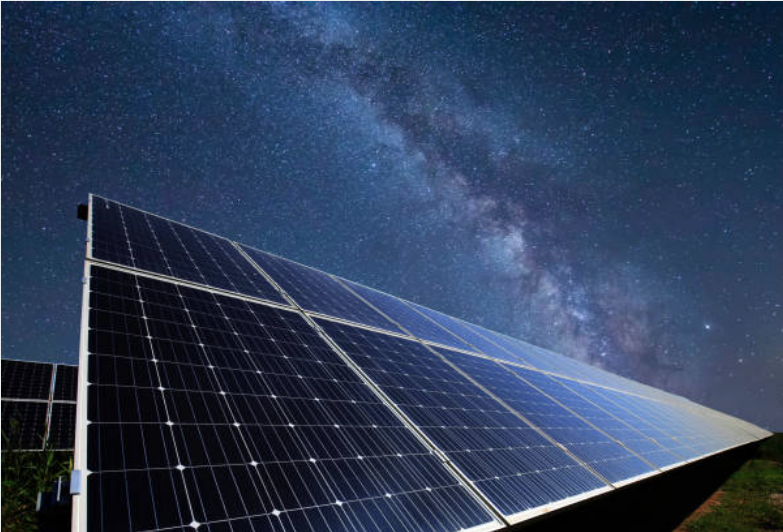  energía solar noche paneles solares 