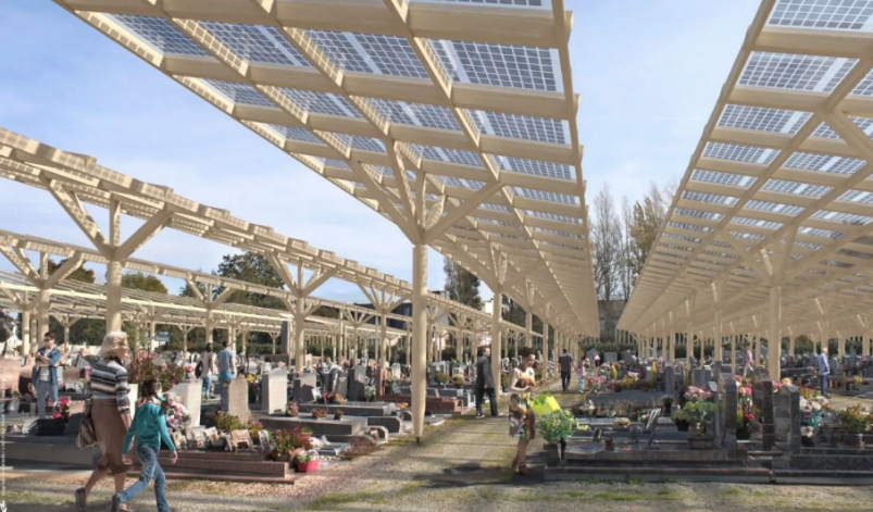 Francia cementerio energia solar
