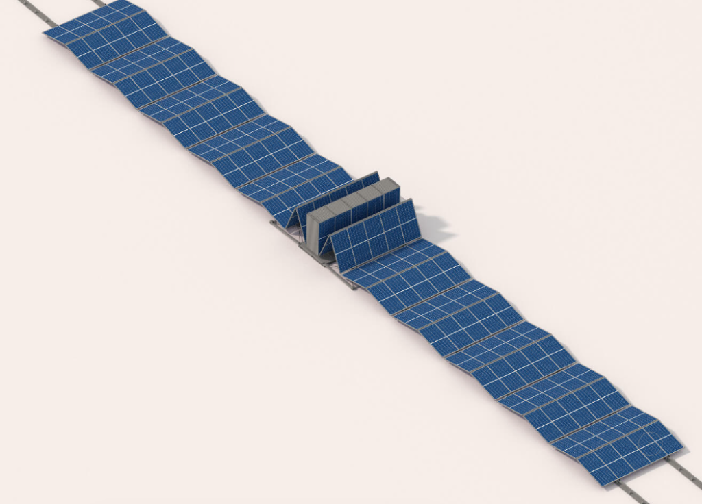 contenedor paneles solares plegables