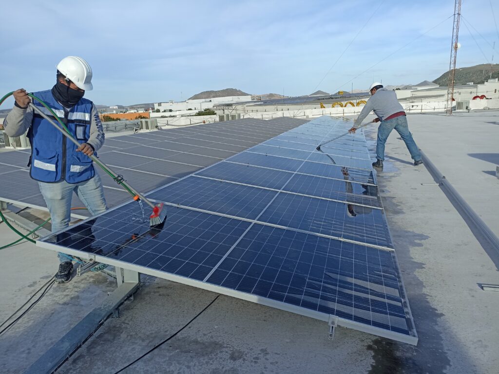 reutilizar agua paneles solares