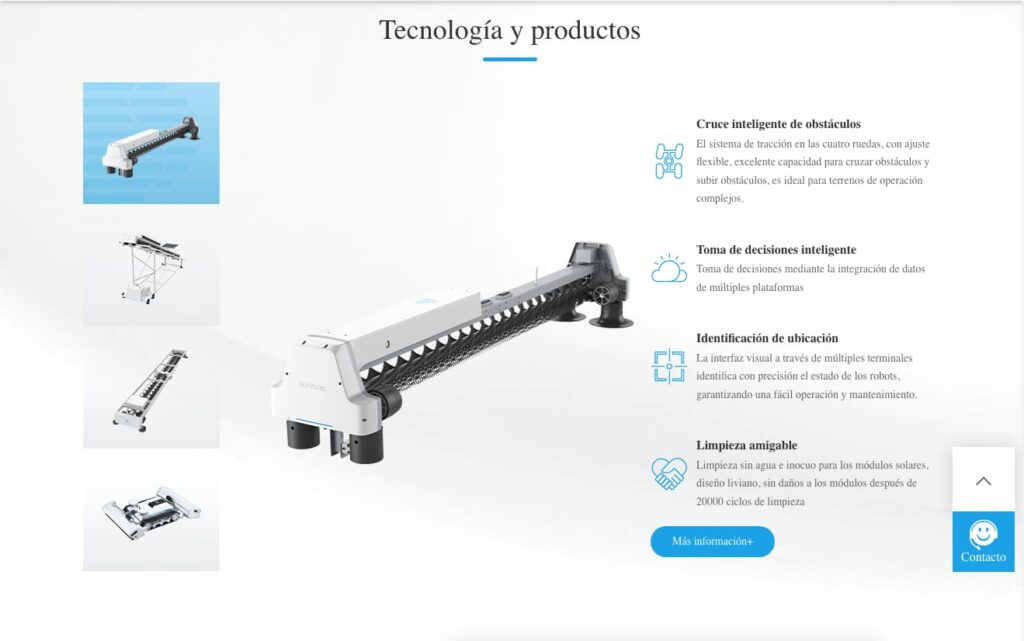 Paneles solares limpian a otros paneles