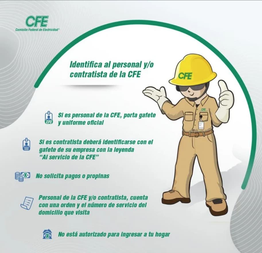 ¿Cómo identificar a un trabajador de CFE? Evita fraudes
